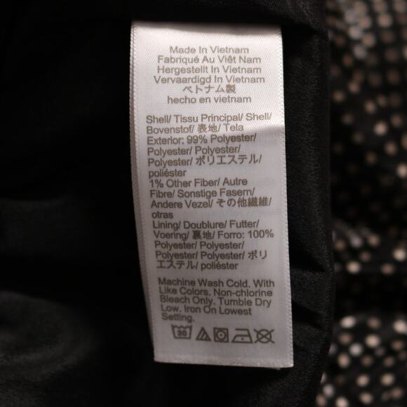 J Crew Tiered Ruffle Mini Skirt Black Gold Metallic Dot Pull On Style Size S - Picture 7 of 9